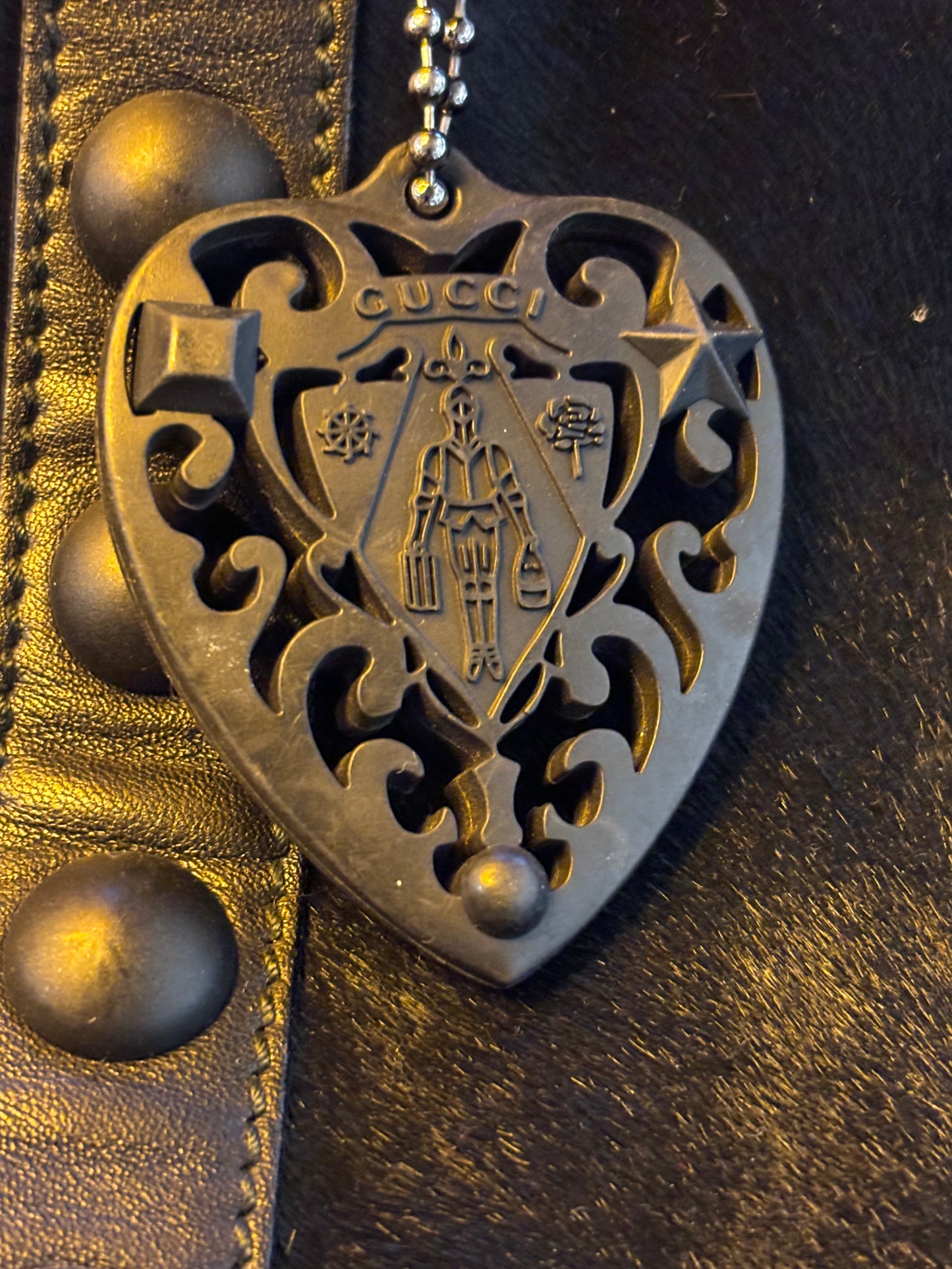 Vintage Gucci Black Pony Hair Bag