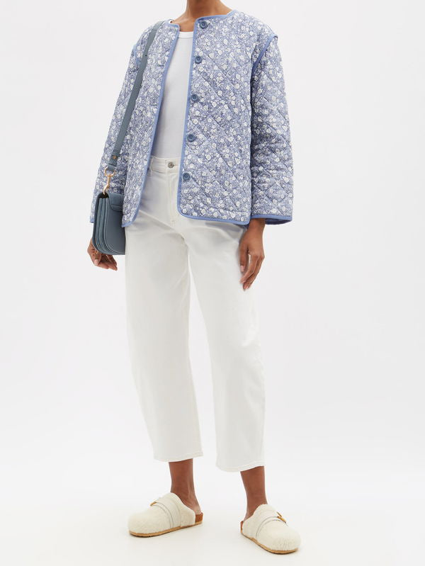 See by Chloe Floral Cotton Quilted Jacket
