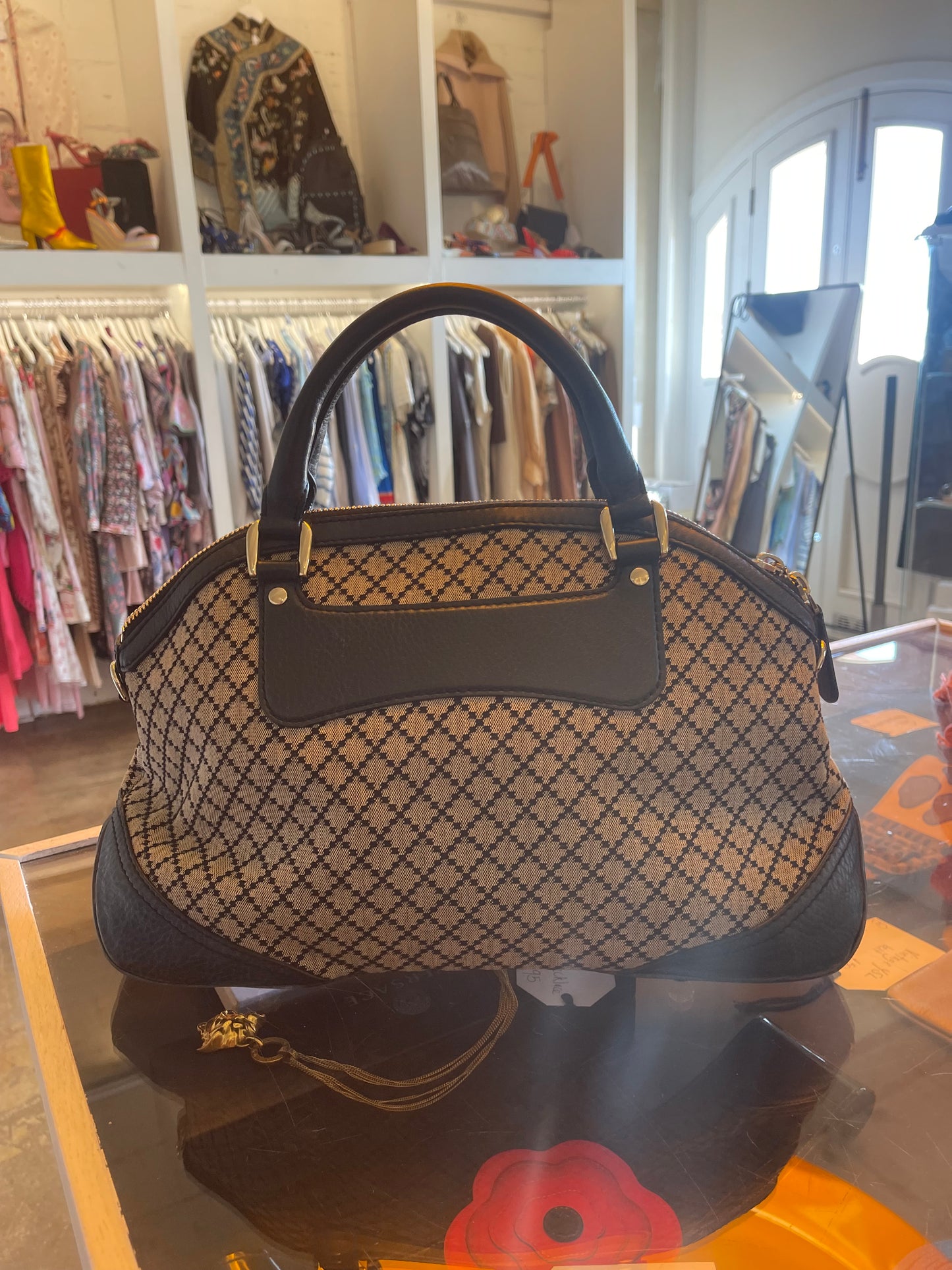 Gucci Ebony Catherine Diamond Bag