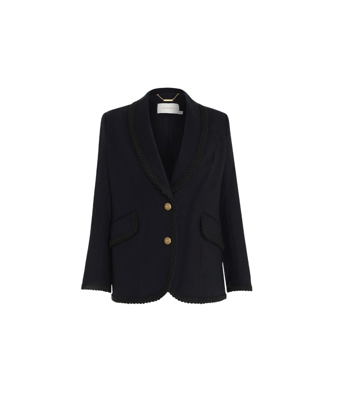 Zimmerman Celestial Shawl Collar Navy Blazer