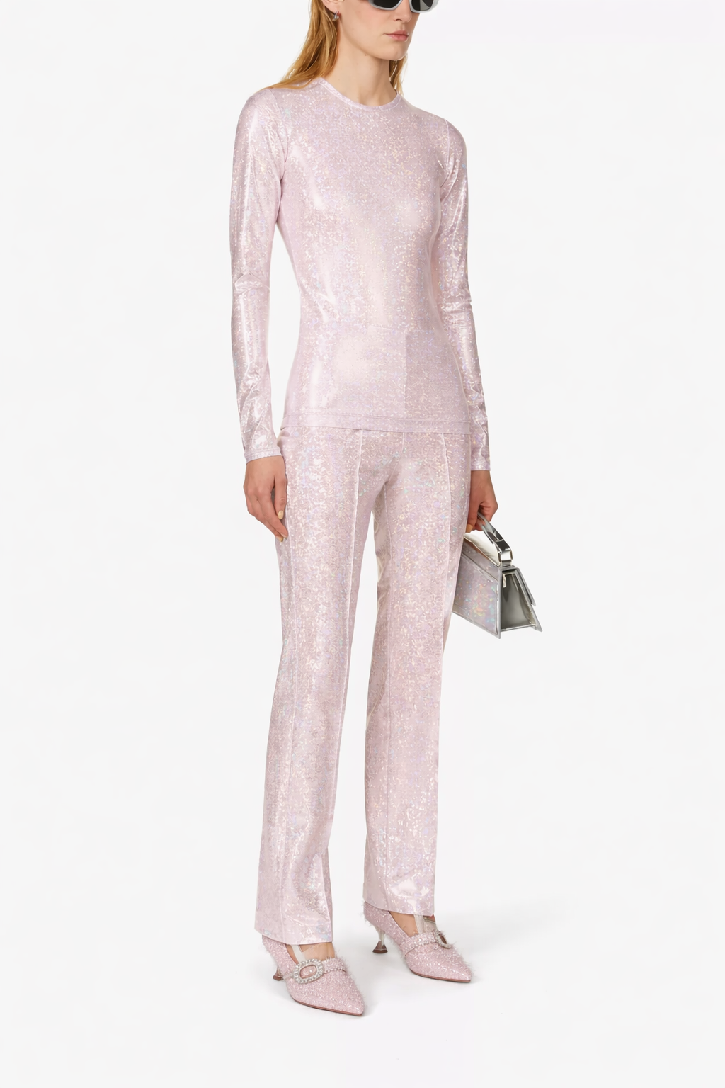 Saks Potts Pink Shimmer Top