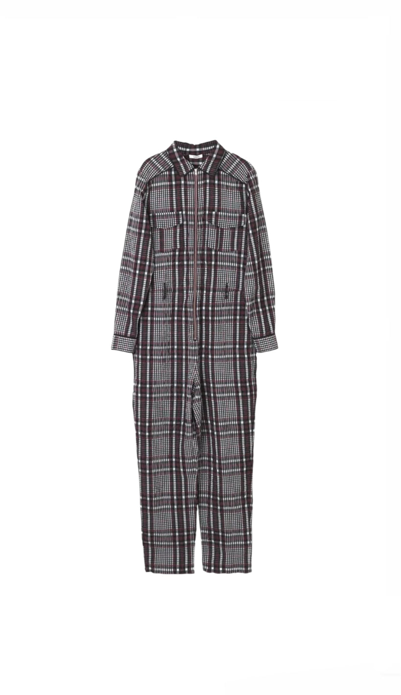 Ganni Seersucker Jumpsuit