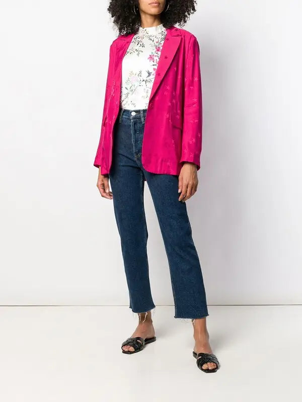 Equipment x Tabitha Simmons Pink Star Blazer - nwt