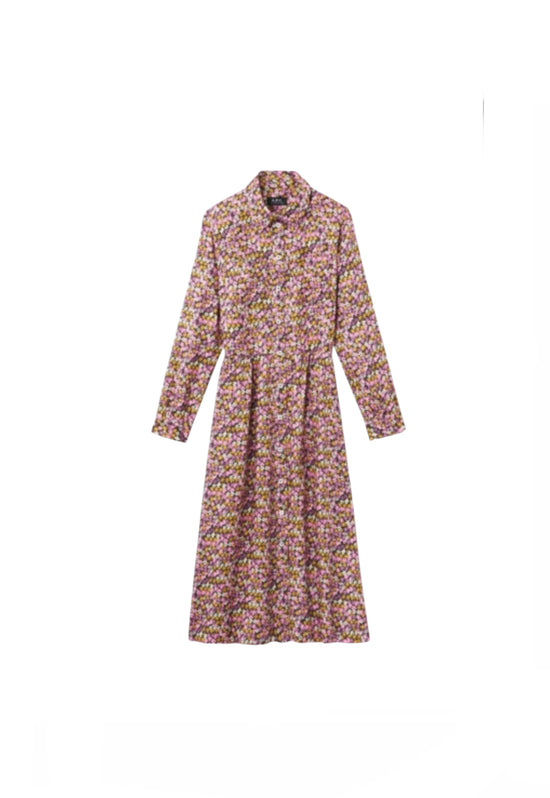 A.P.C. Floral Silk Dress