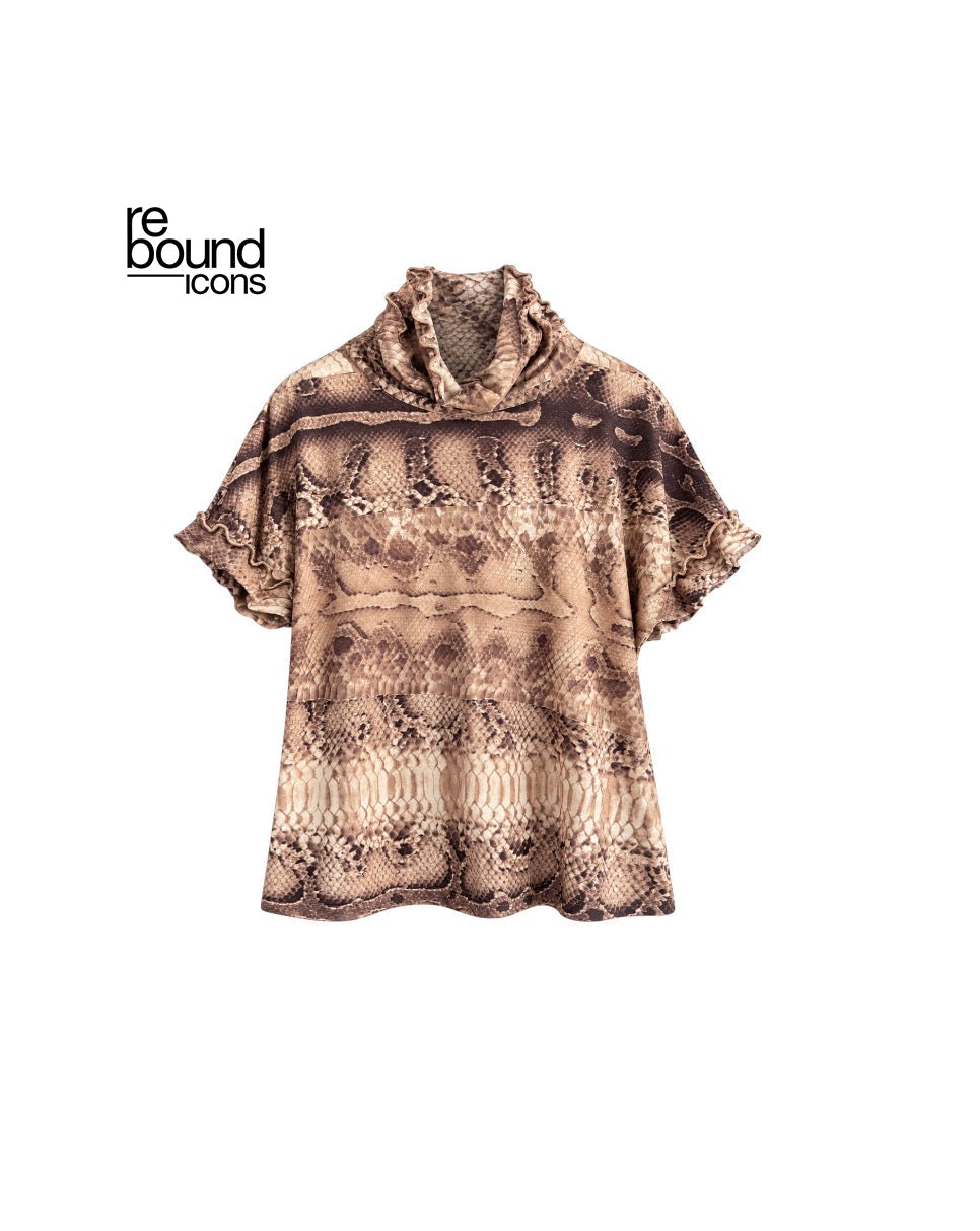 Vintage Just Cavalli Snakeskin Top