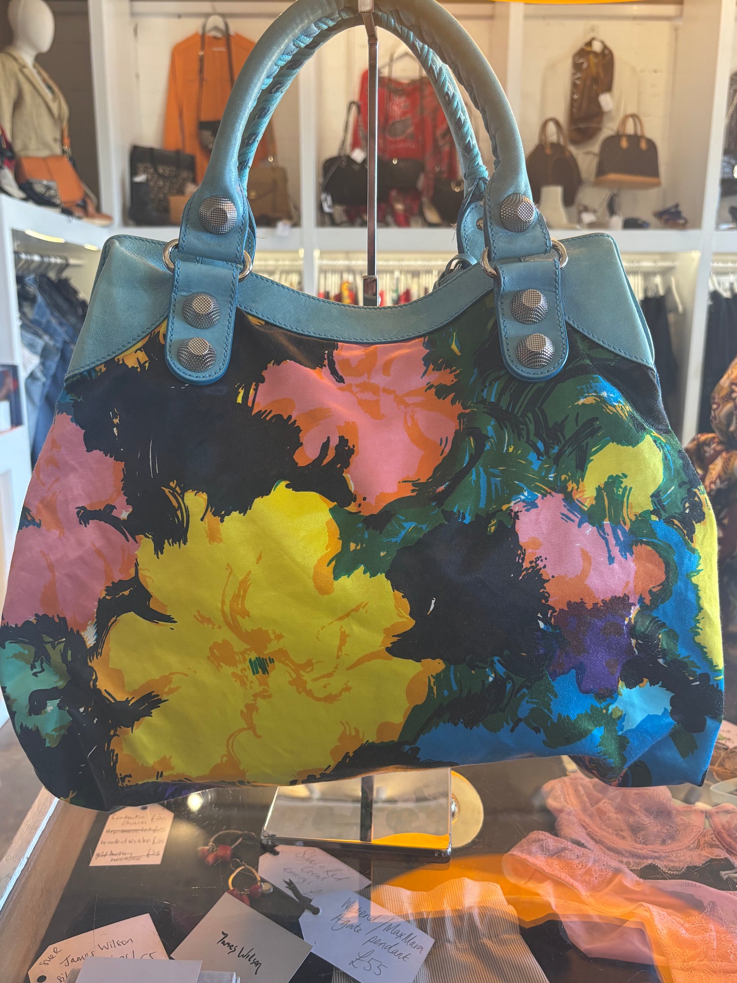 Balenciaga Giant Floral City Bag