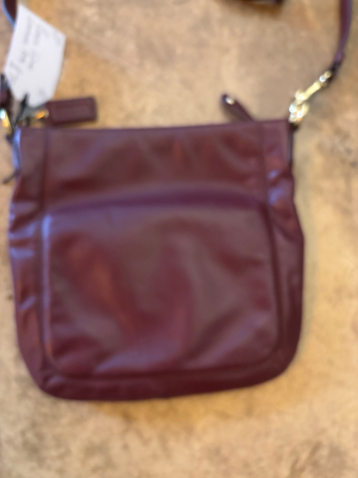 Coach Wine Leather Bag