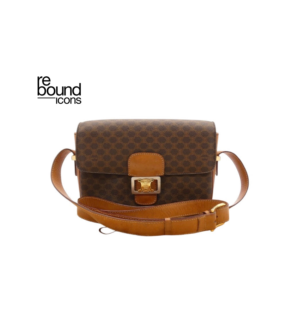 Vintage Celine Macadam Crossbody Bag