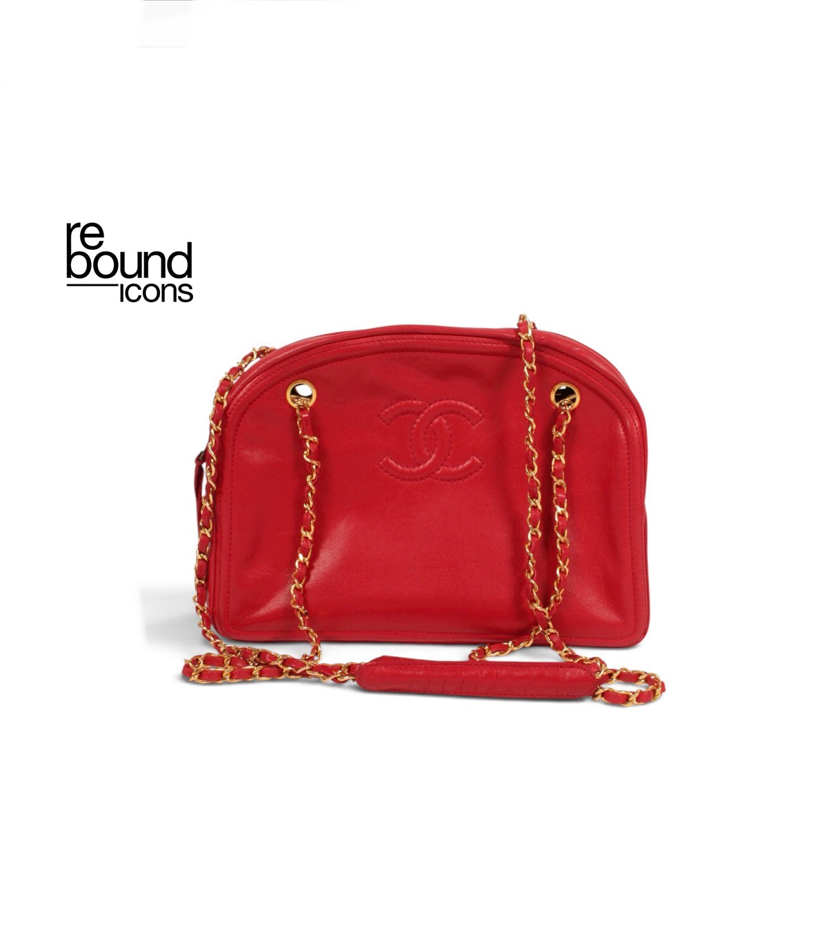 Chanel Red Lambskin Bag