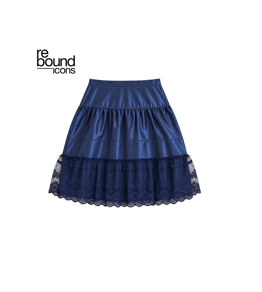 Vintage Chanel Lace and Taffeta Skirt