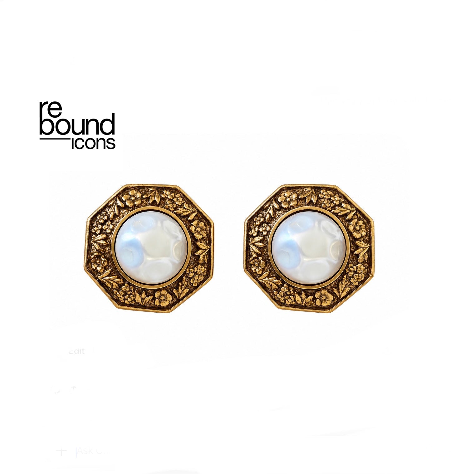 Chanel Vintage Pearl Earrings