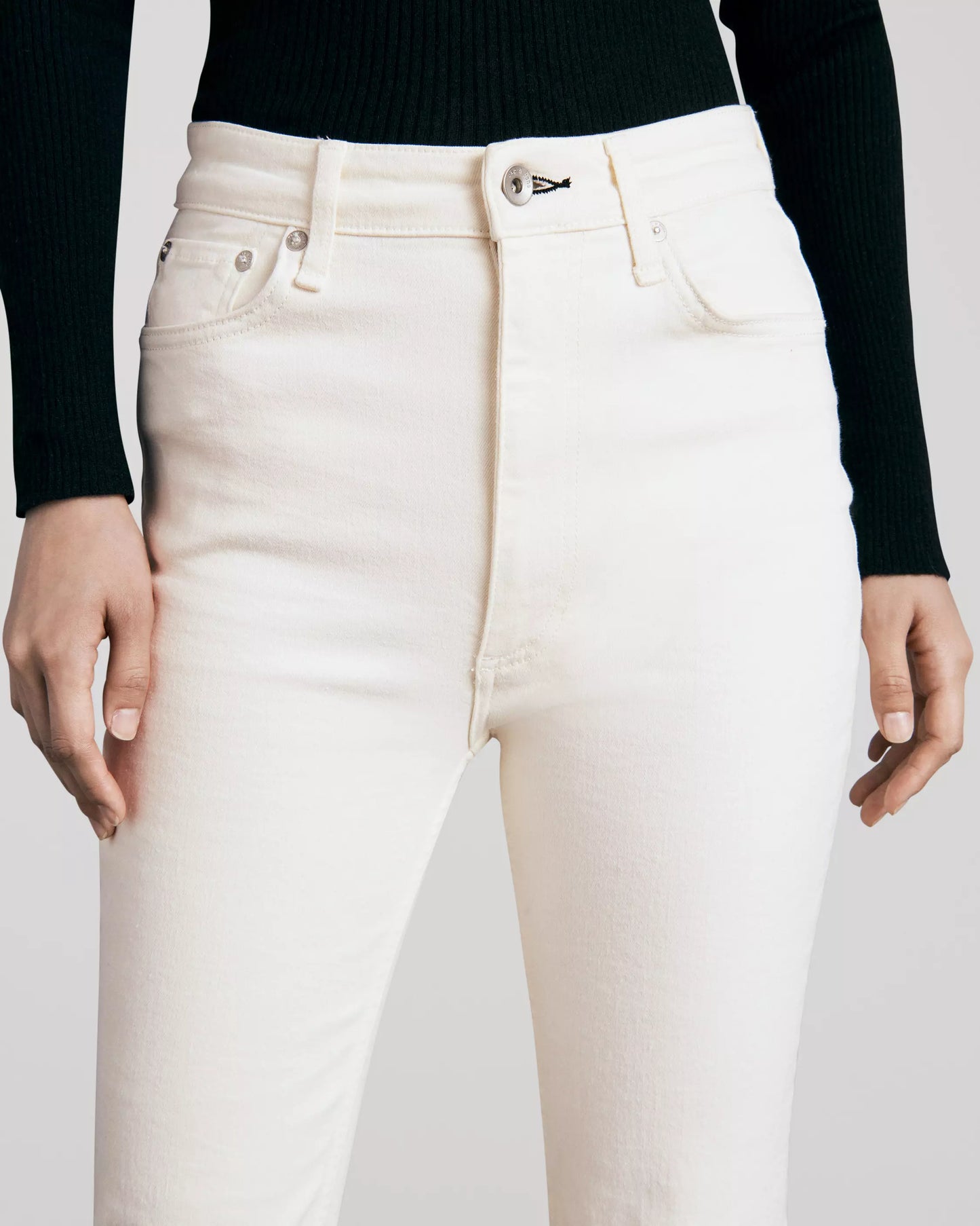 Rag & Bone Casey High Rise White Coated Jeans - nwt
