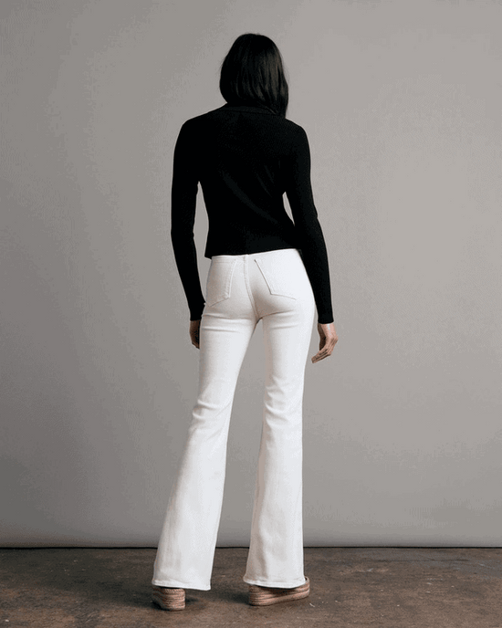 Rag & Bone High Rise Flare Coated White Jeans-NWT