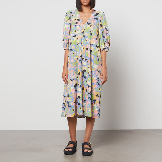 Stine Goya Abstract Floral Dress