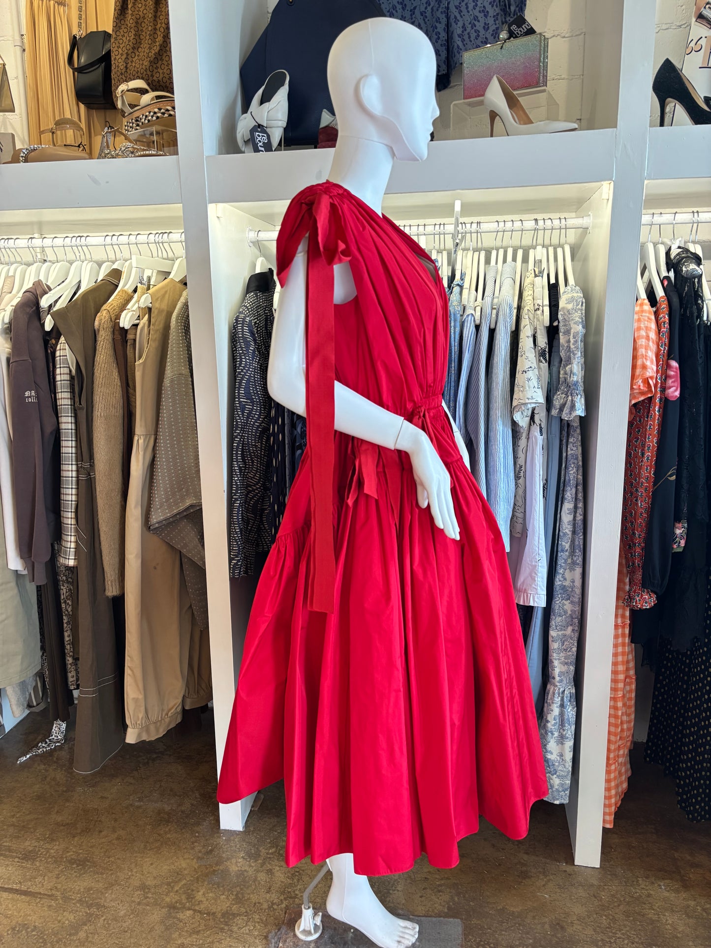 Alexander McQueen Red Taffeta Gown  - nwt
