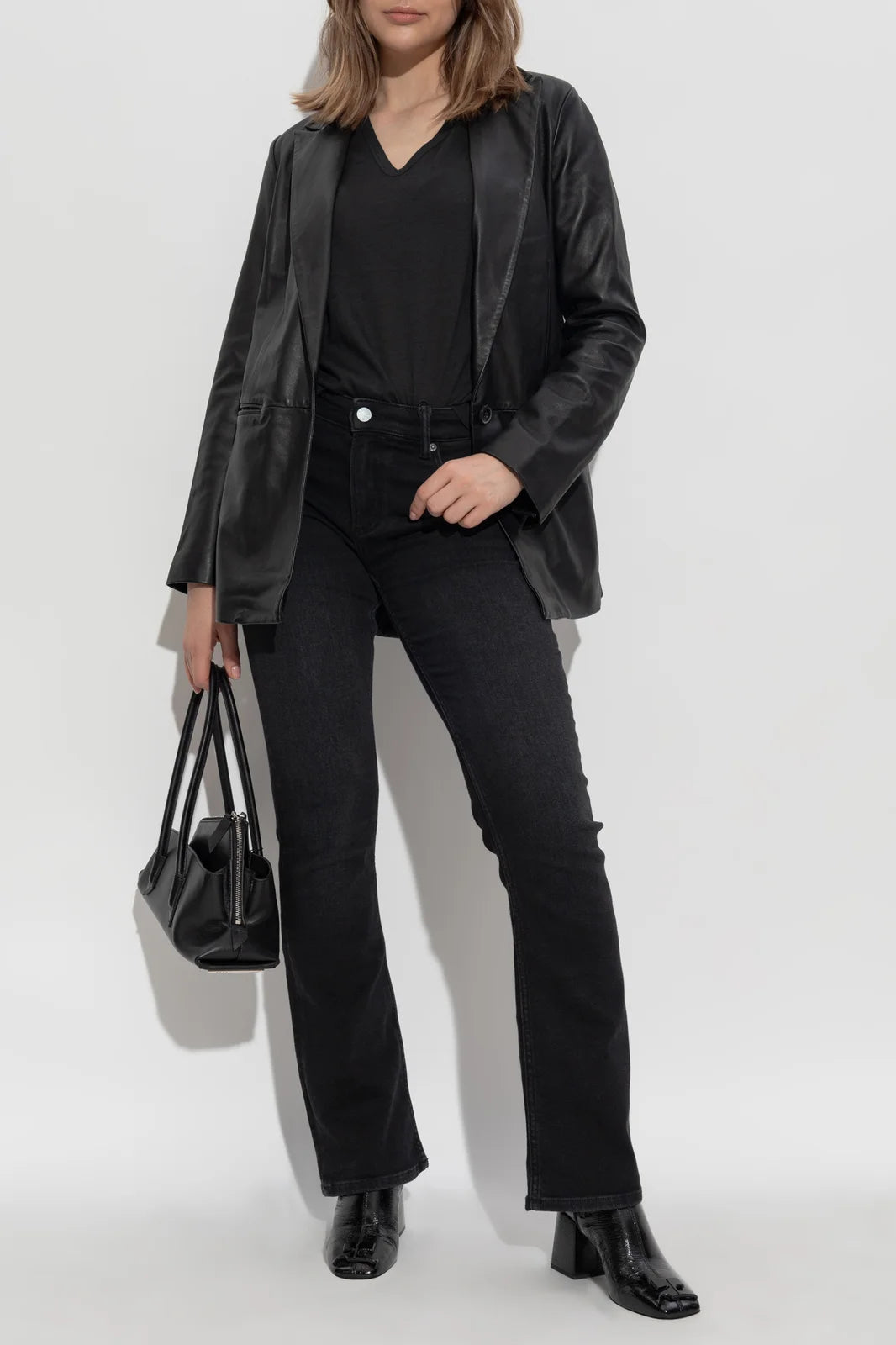 All Saints Deri Leather Blazer - current season