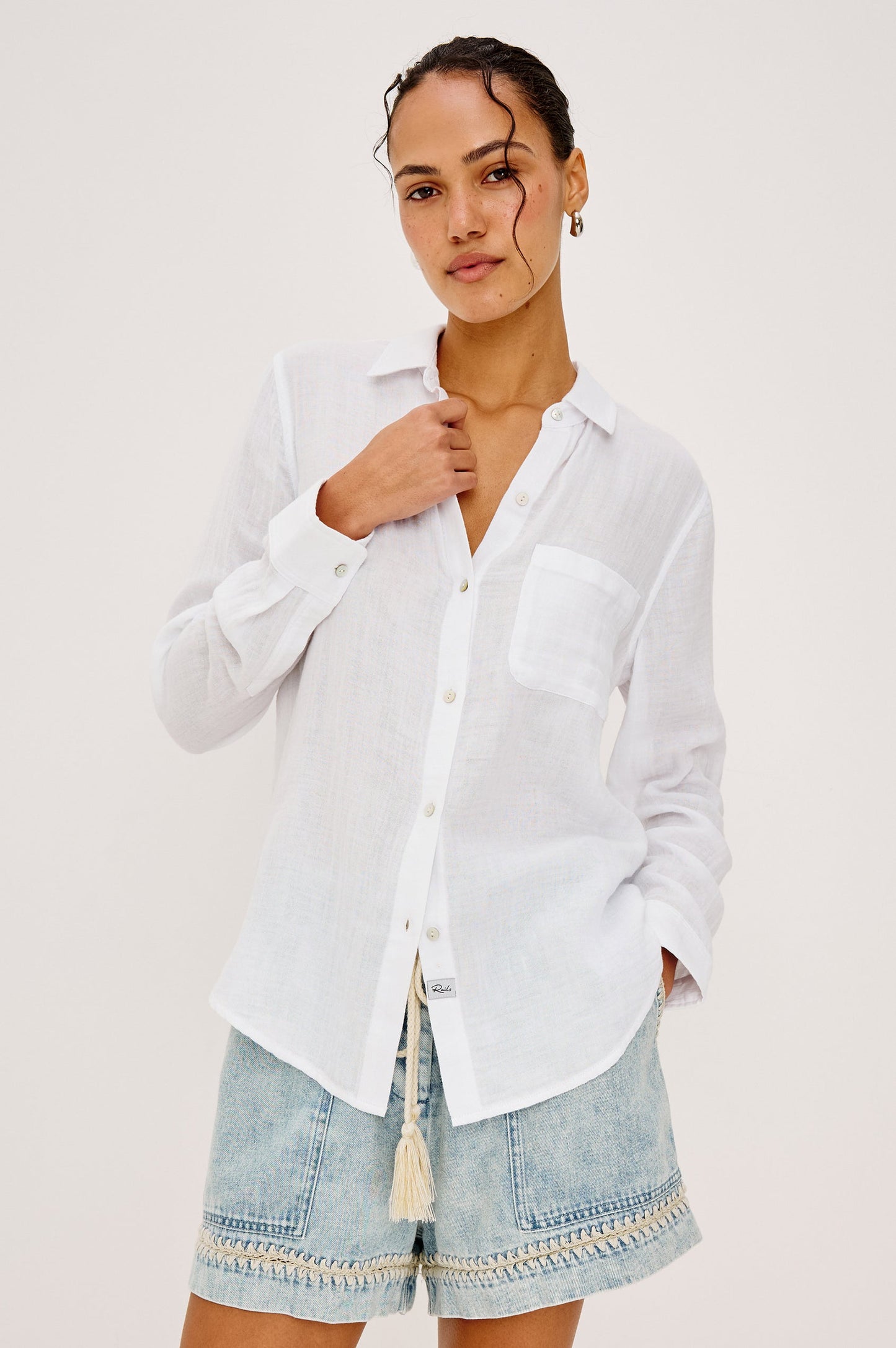 Rails Ellis White Cheesecloth Shirt