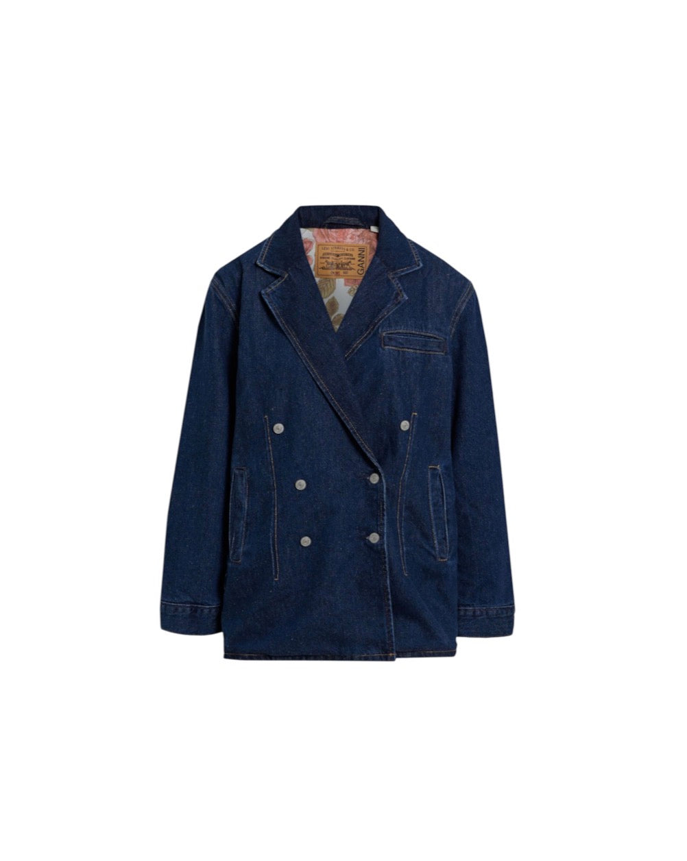 Ganni x Levi Denim Blazer
