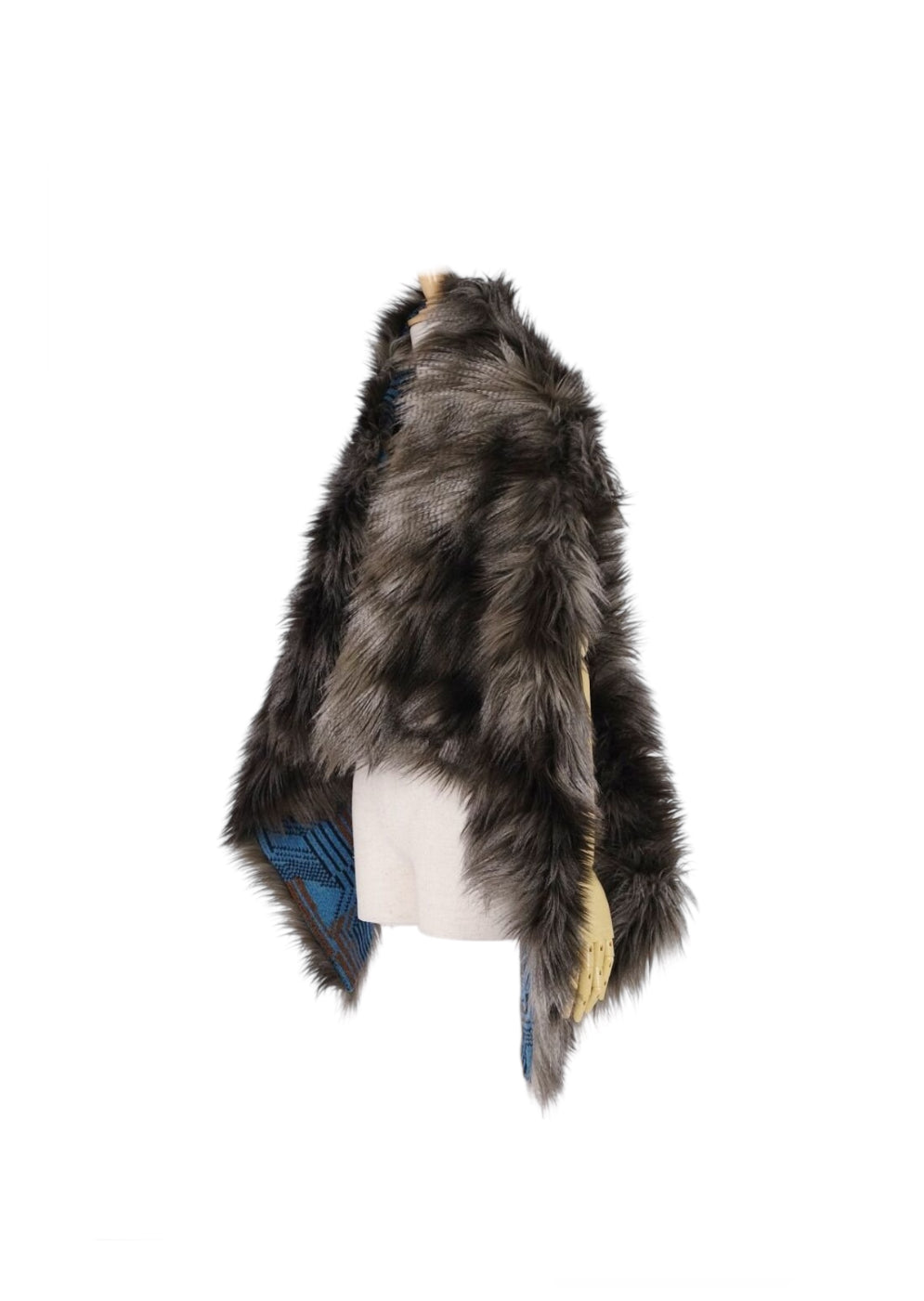 Prada Faux Fur Shawl Coat