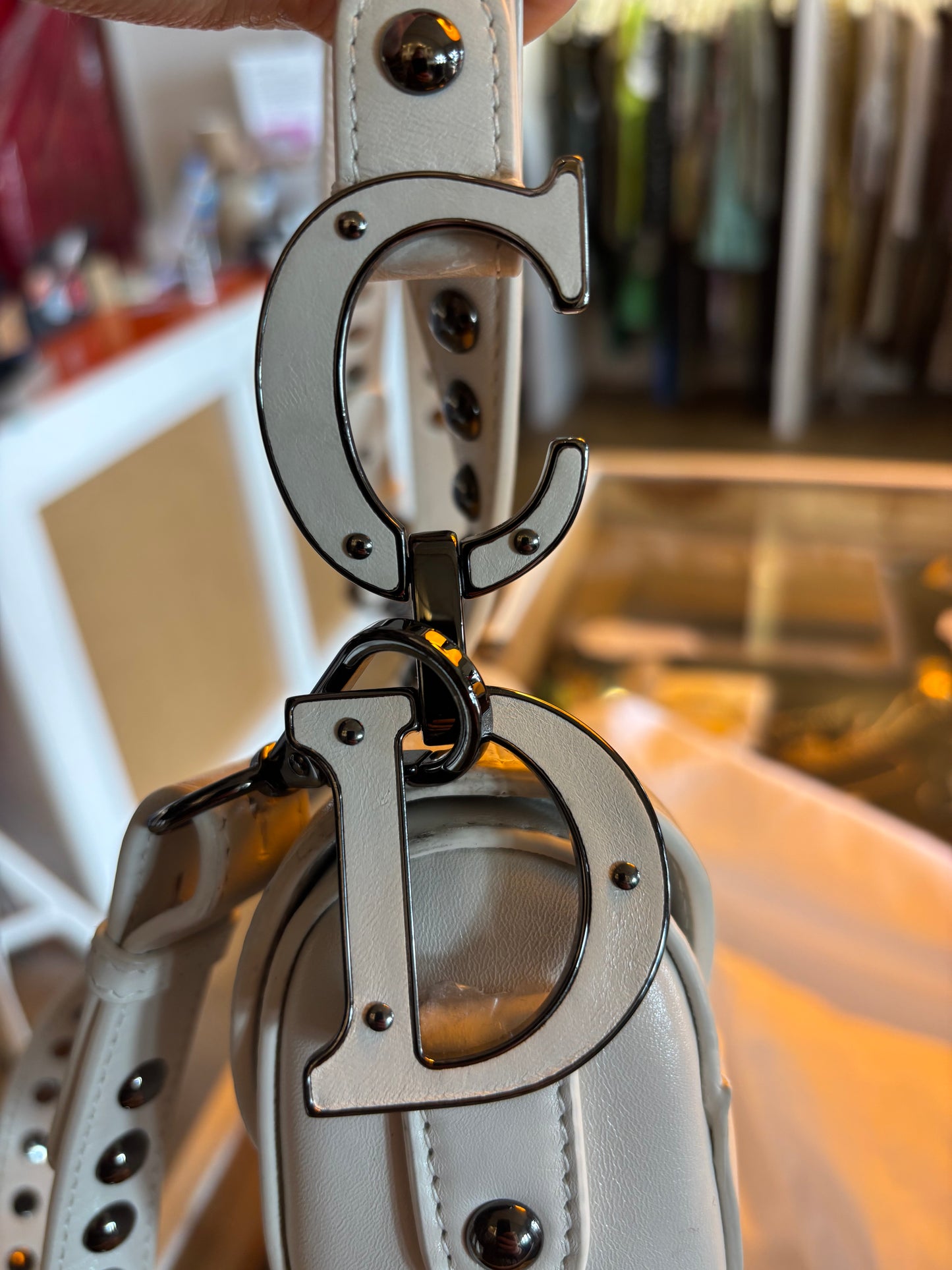 Dior 2022 Studded Saddle Bag