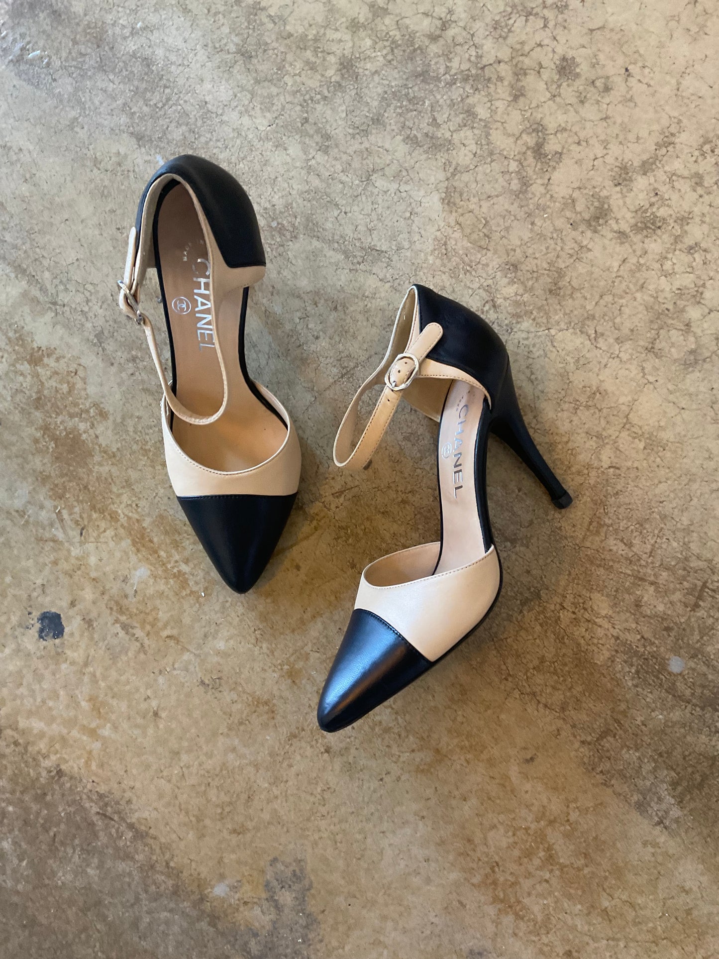 Chanel Two Tone Heels