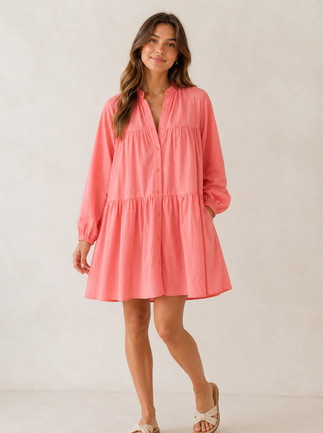 Devotion Twins Cotton Tiered Dress