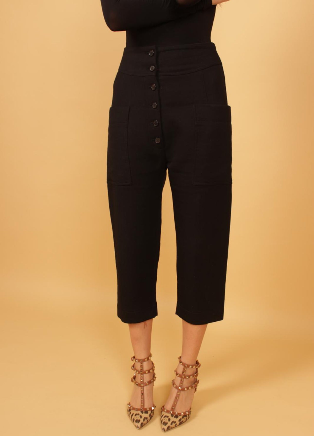 Celine (Phoebe Philo era) Black Wool Trousers