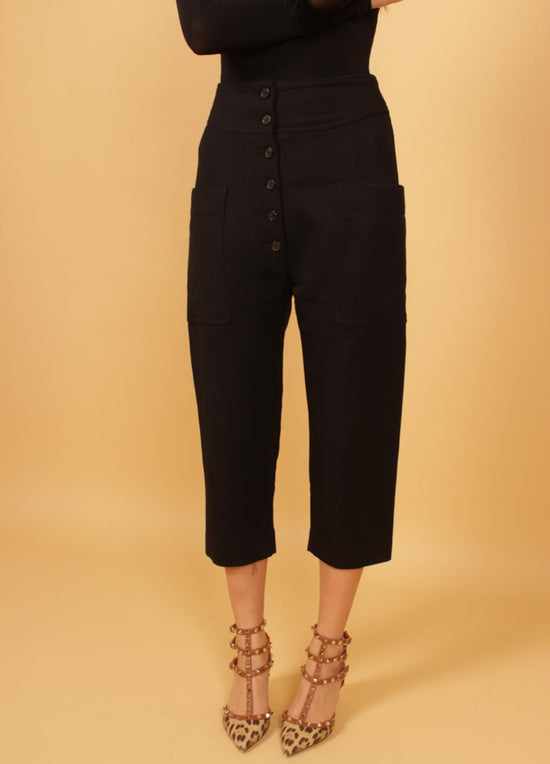 Celine (Phoebe Philo era) Black Wool Trousers