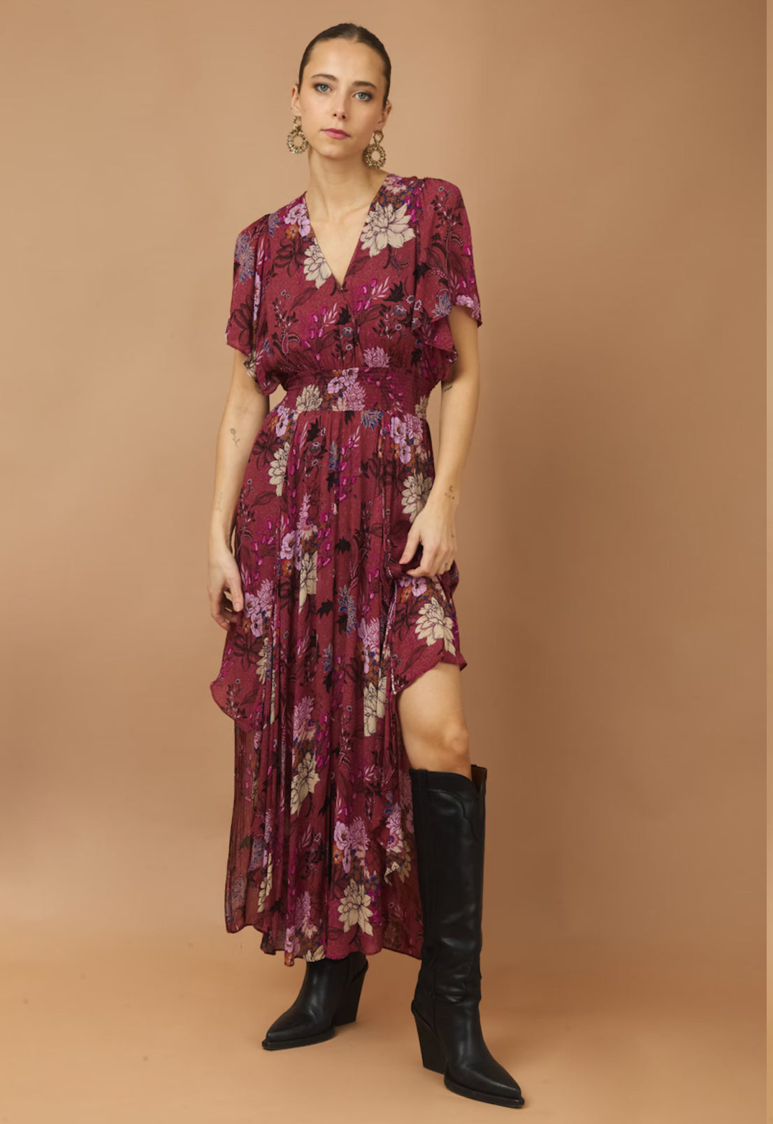 Berenice Floral Chiffon Dress