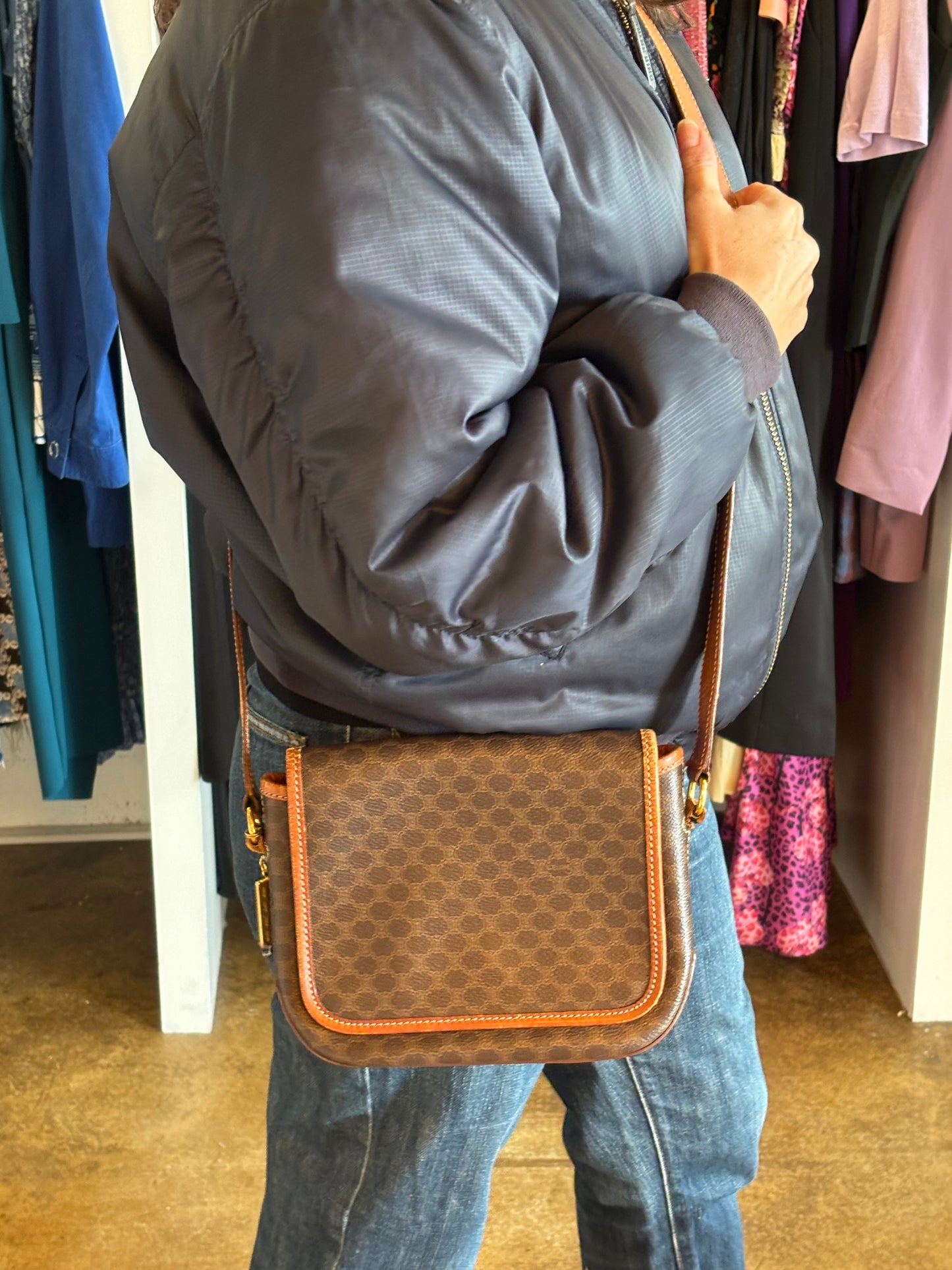 Vintage Celine Macadam Crossbody