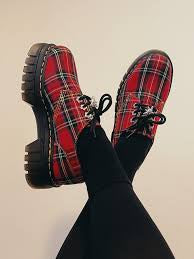 Dr Martens x Marc Jacobs Tartan Shoes - new