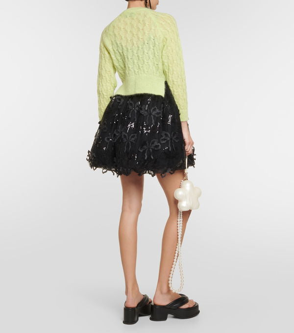 Simone Rocha Embellished Mohair Cardigan