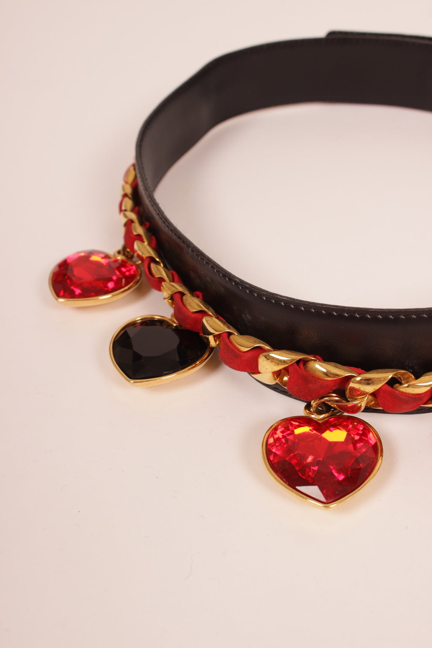 Vintage Escada Heart Jewel Belt