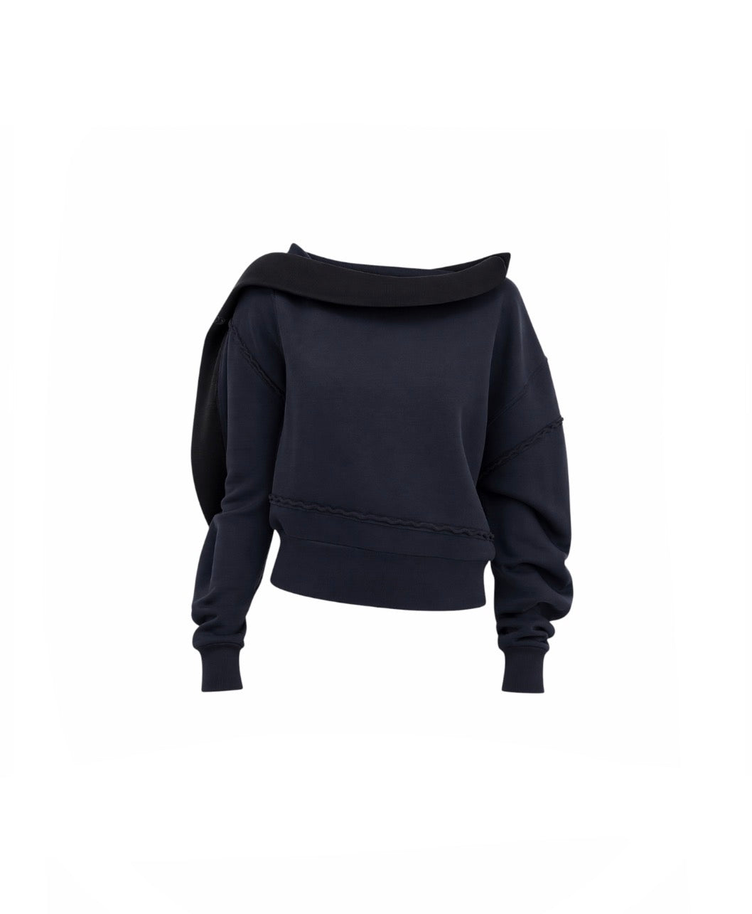Burberry Navy Sculptural Sweatshirt