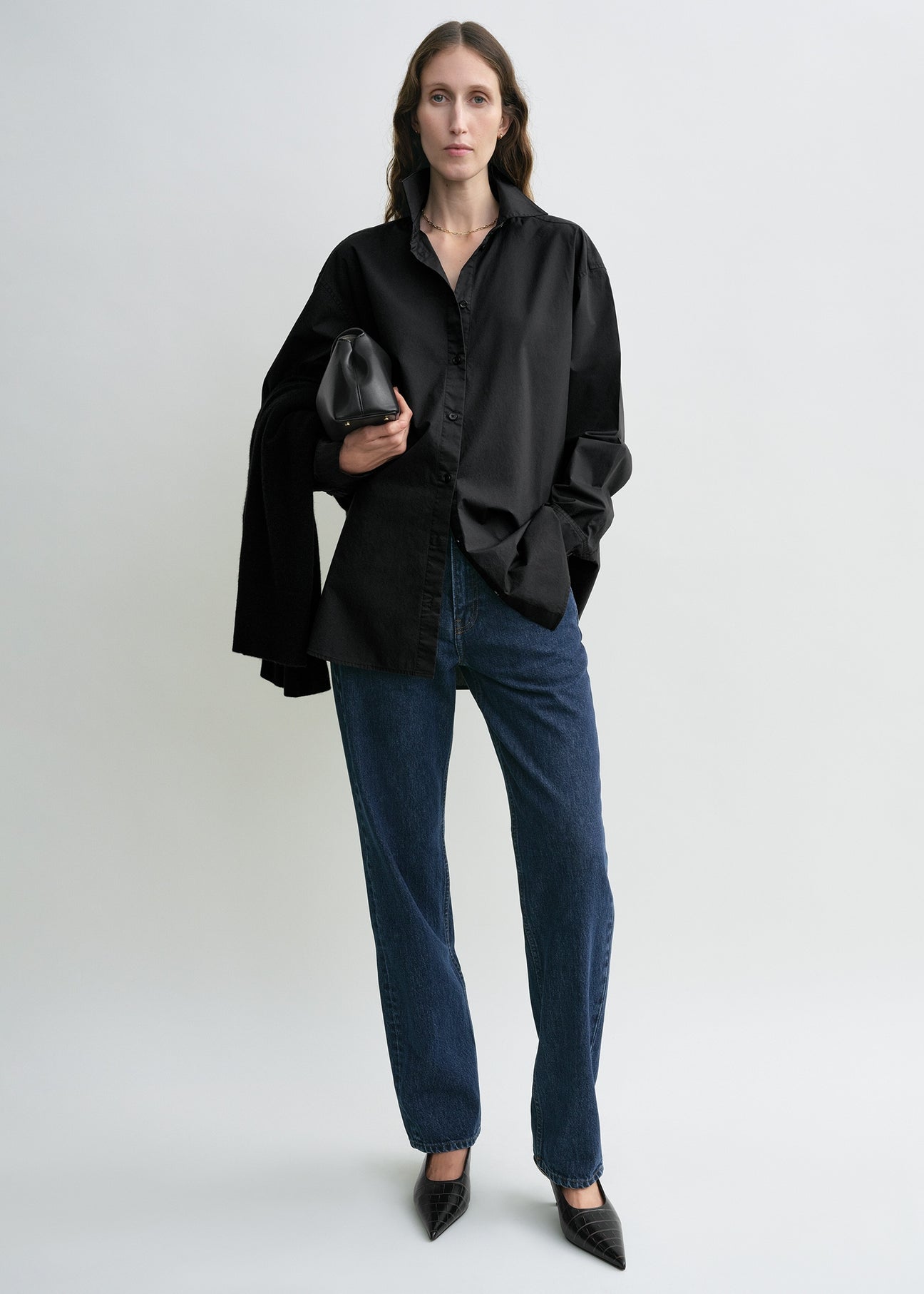 Toteme Classic Black Cotton Shirt