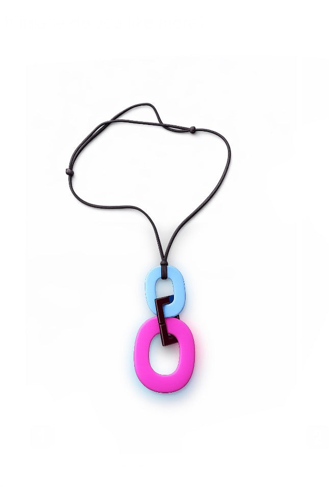 Hermes Chain D’Ancre Horn and Leather Pendant