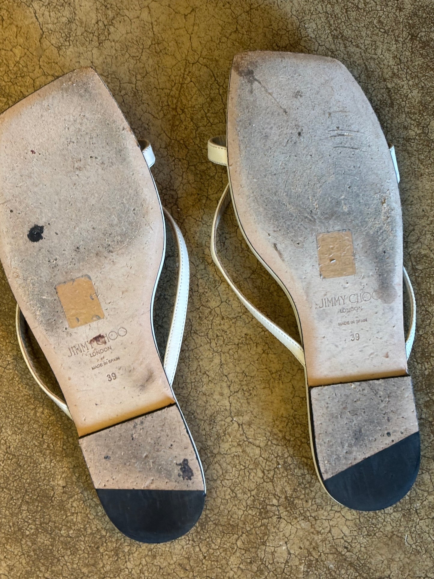 Jimmy Choo Ecru Sandals