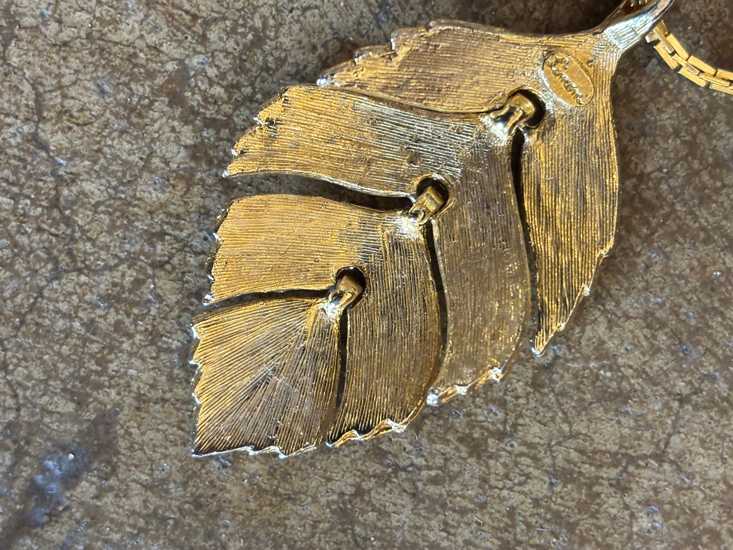 Vintage Leaf Necklace