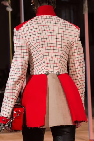 Alexander McQueen Checked Panel Jacket