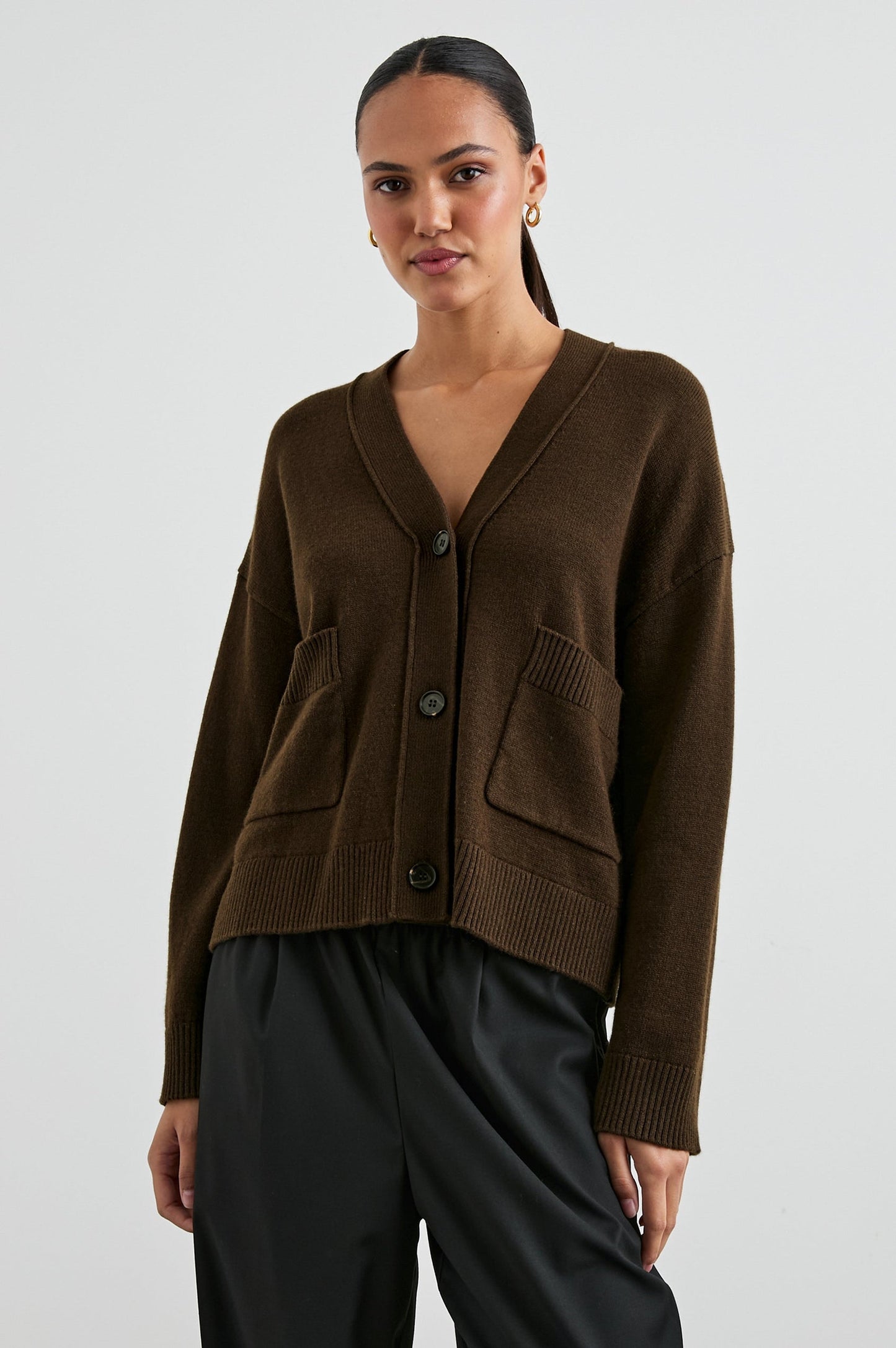Rails Chocolate Lindi Cardigan - current season