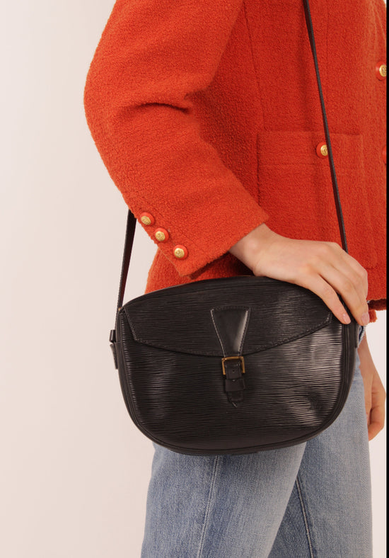 Louis Vuitton Black Epi Jeune Fille Crossbody
