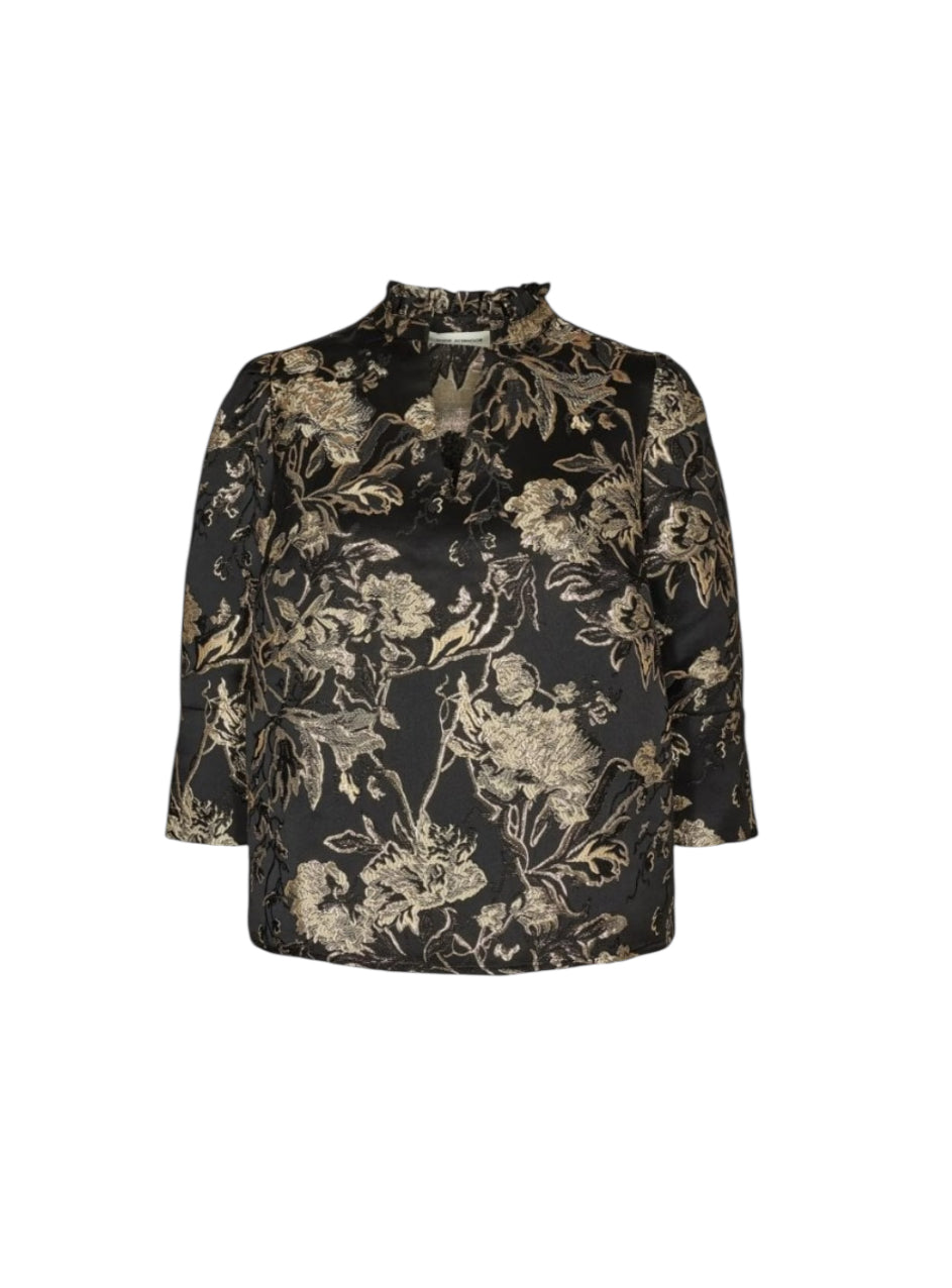 Sofie Schnoor Gold Brocade Top - nwt