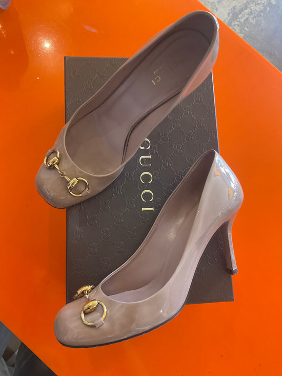 Gucci Horsebit Patent Heels