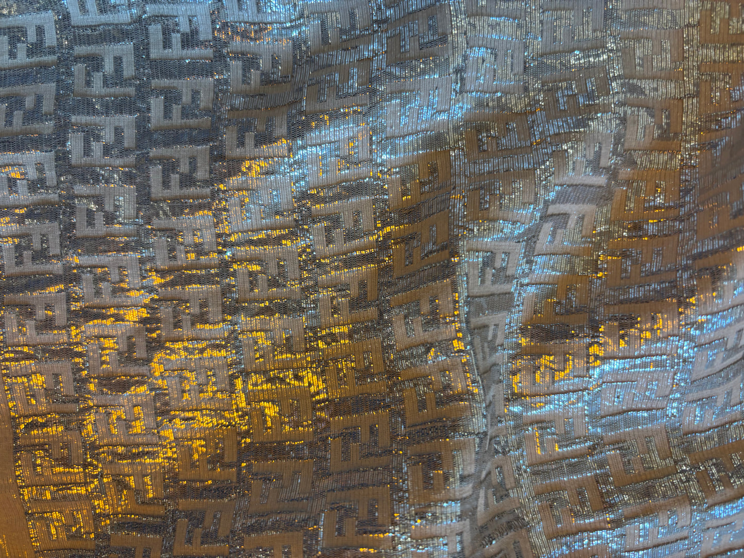 Fendi Gold Scarf