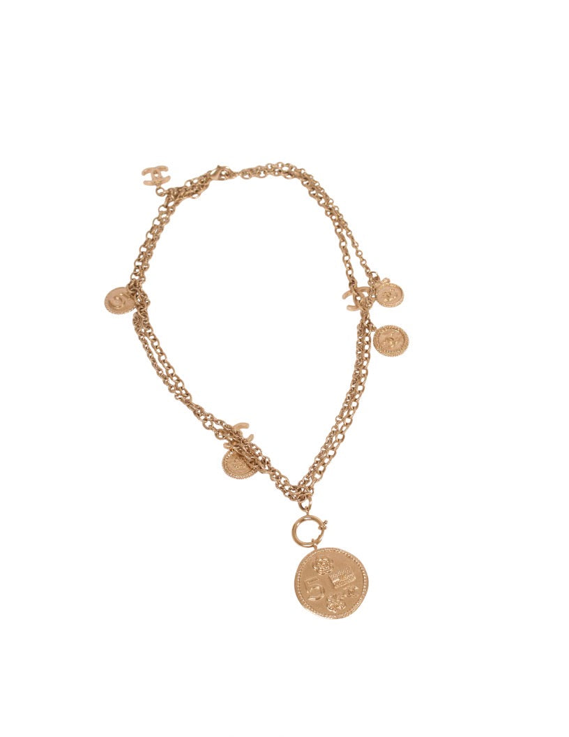 Chanel 100th Anniversary Coin Necklace