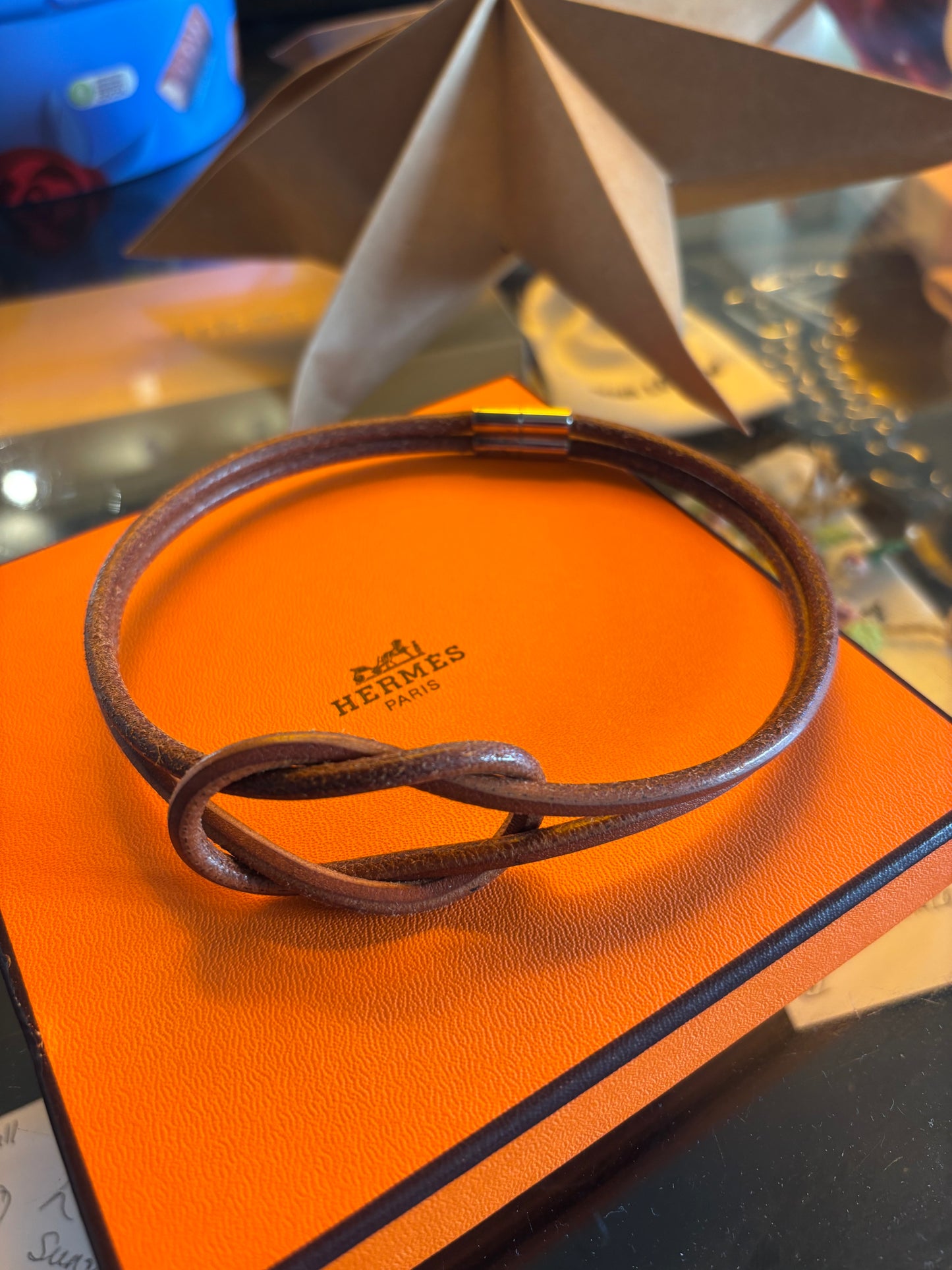Hermes Leather Choker