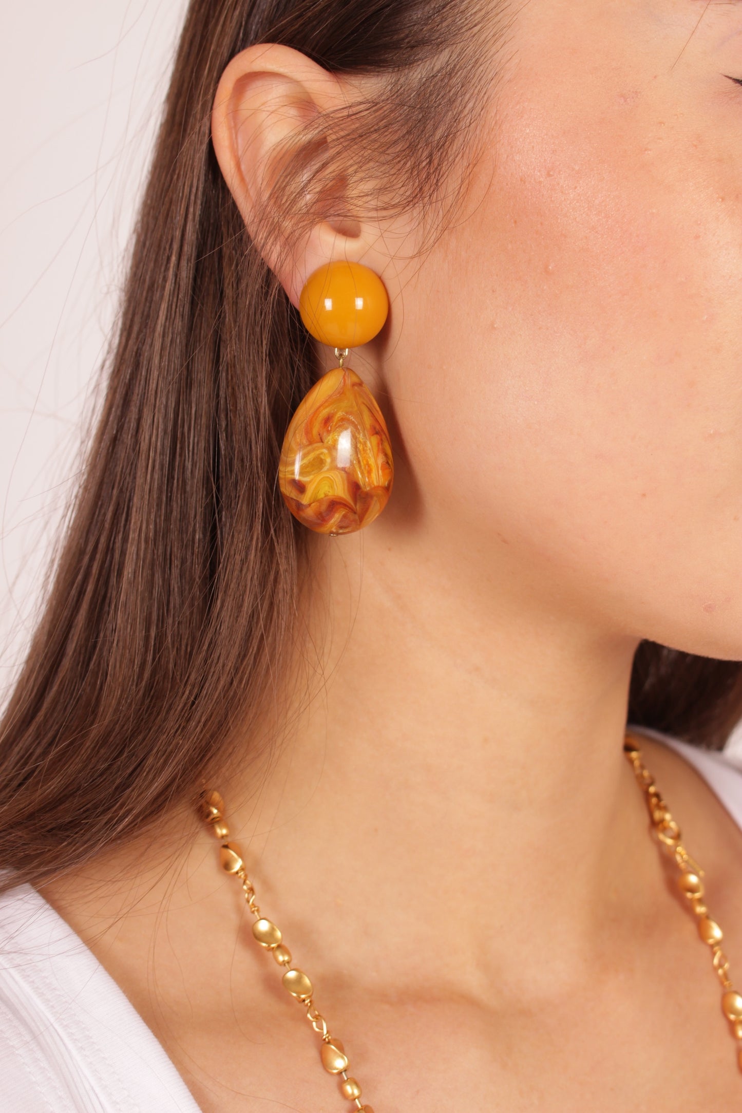 Alexandrine Clip On Earrings