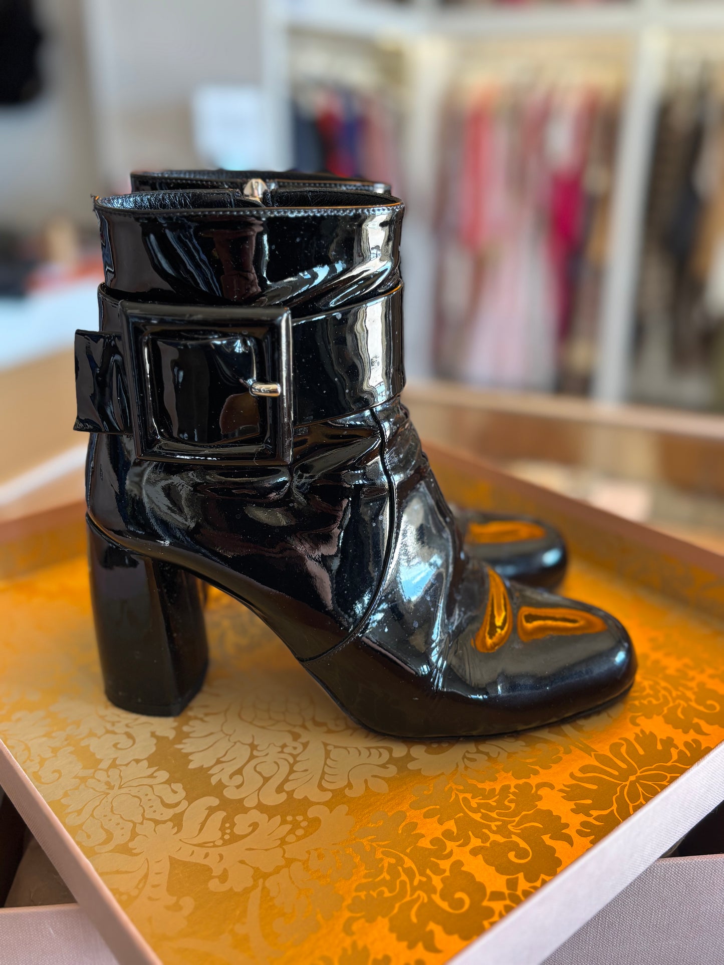 MiuMiu Black Patent Shoes