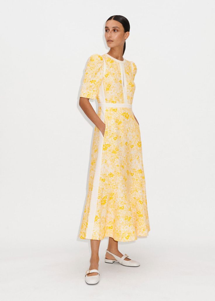 Me+Em Yellow Floral Dress