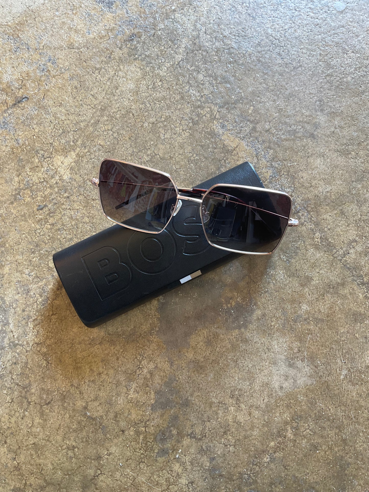 Hugo Boss Gold Rim Sunglasses